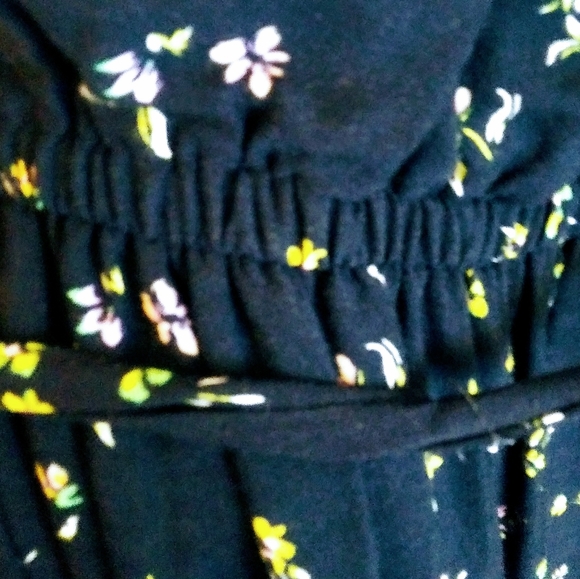 Navy with Petite Floral Dress - Picture 3 of 4